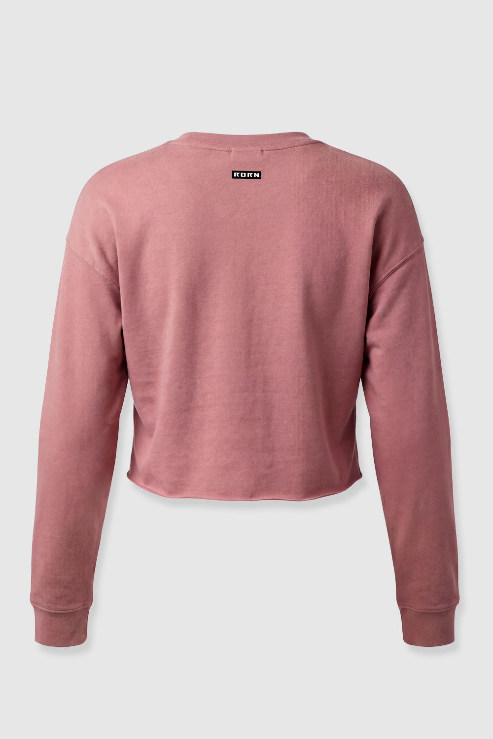 CROPPED CREW - ROSE GOLD PINK