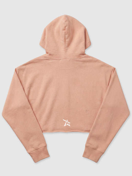 SoftFleece™ Crop Hoodie - Peach