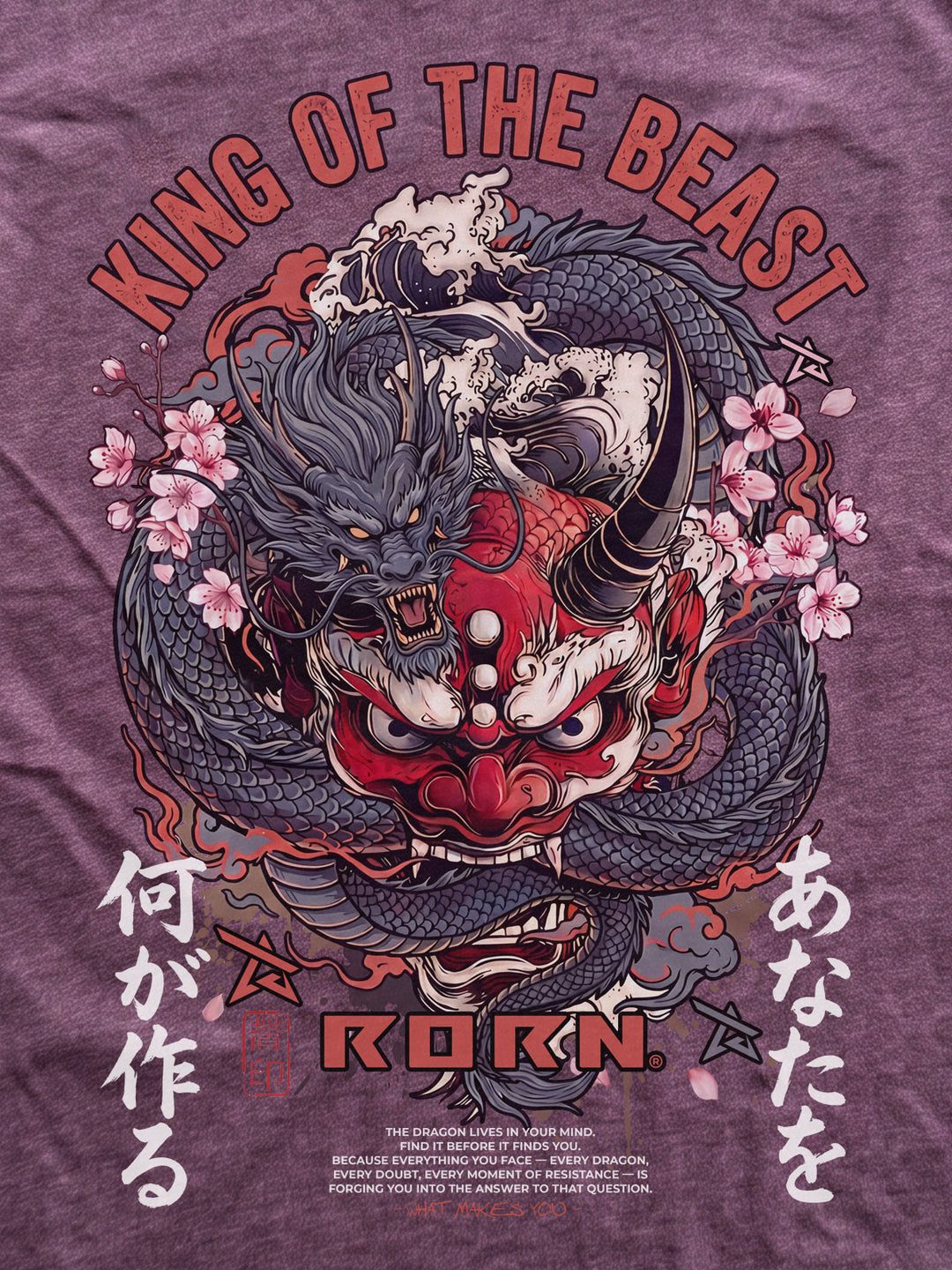 King of the Beast Graphic Tee - Purple Lightweight Tee