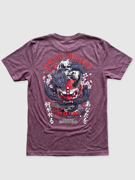 King of the Beast Graphic Tee - Purple Lightweight Tee