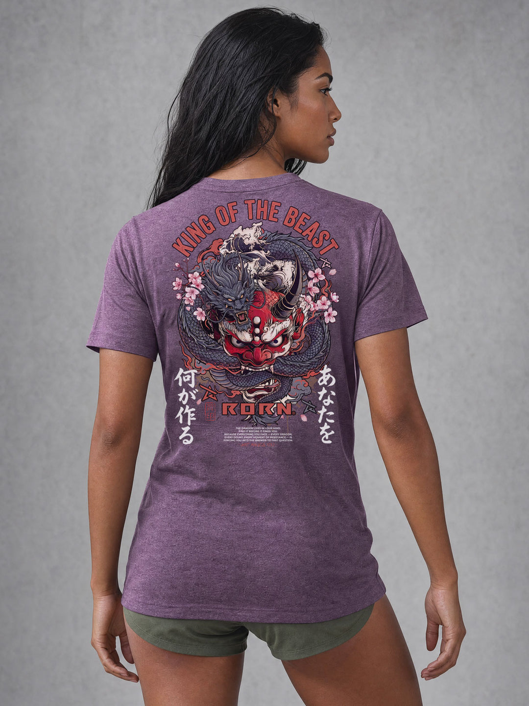 King of the Beast Graphic Tee - Purple Lightweight Tee