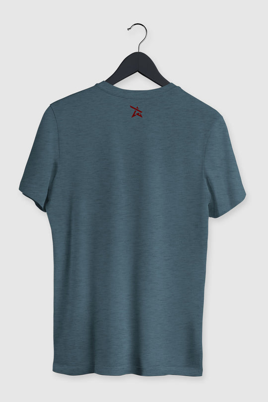 Teal Blue Suede Fit T-Shirt
