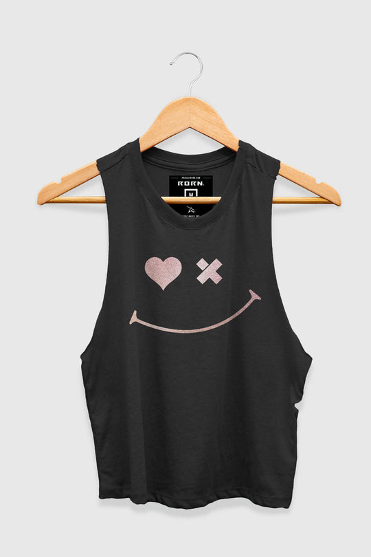 Rose Gold Smile Racerback Tank