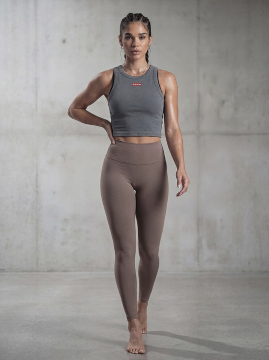 SilkForce™ Sculpt Legging - Cool Brown
